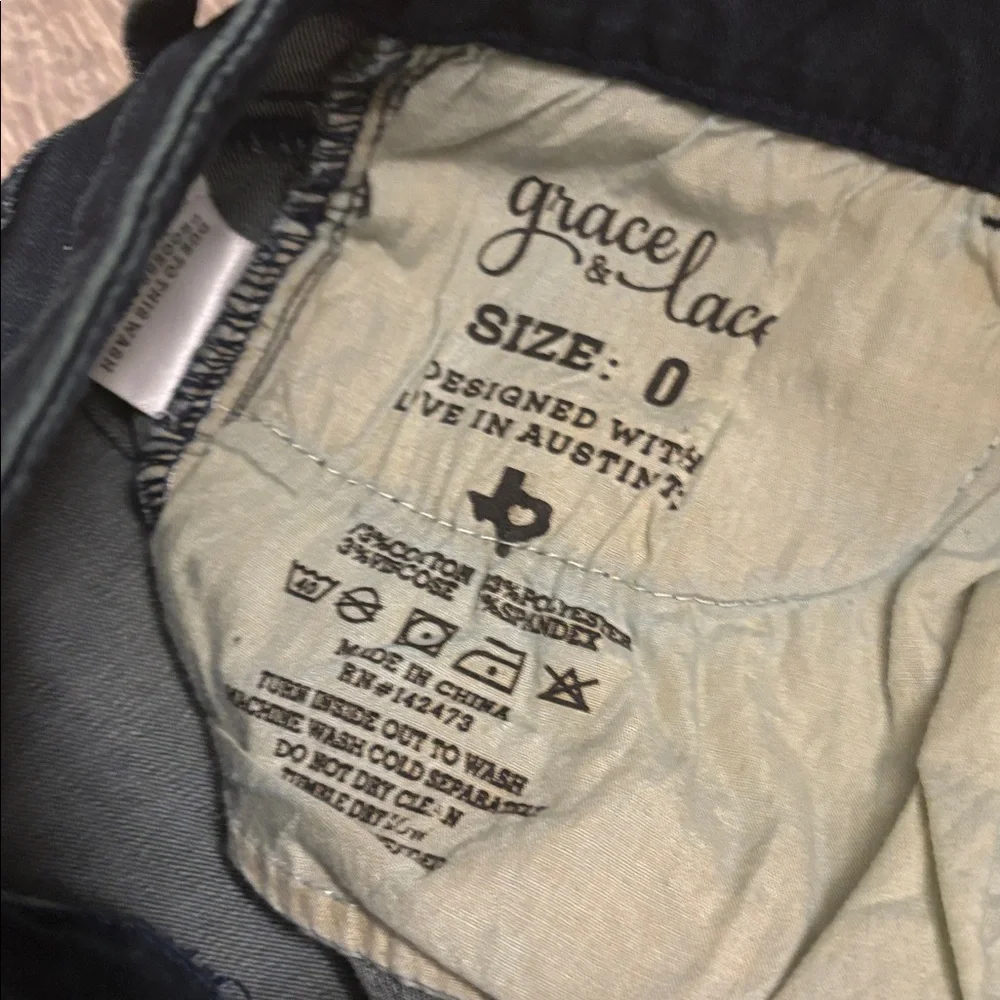 Grace & Lace Dark Blue Straight‎ Leg Jeans 0 - Picture 9 of 12